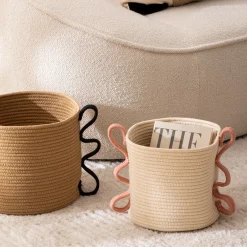 Lot de 2 paniers ronds "Wavy bliss"*ATMOSPHERA Online