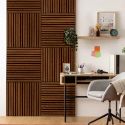 Lot de 2 panneaux décoratifs tasseaux bois Colva*ATMOSPHERA Outlet