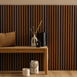 Lot de 2 panneaux décoratifs tasseaux bois Colva*ATMOSPHERA Discount