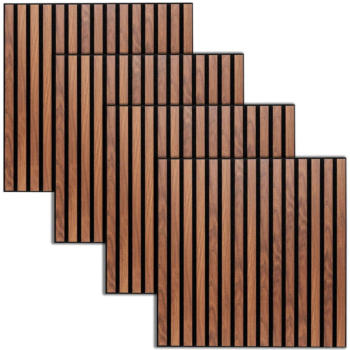 Lot de 4 panneaux décoratifs tasseaux bois Colva*ATMOSPHERA Discount