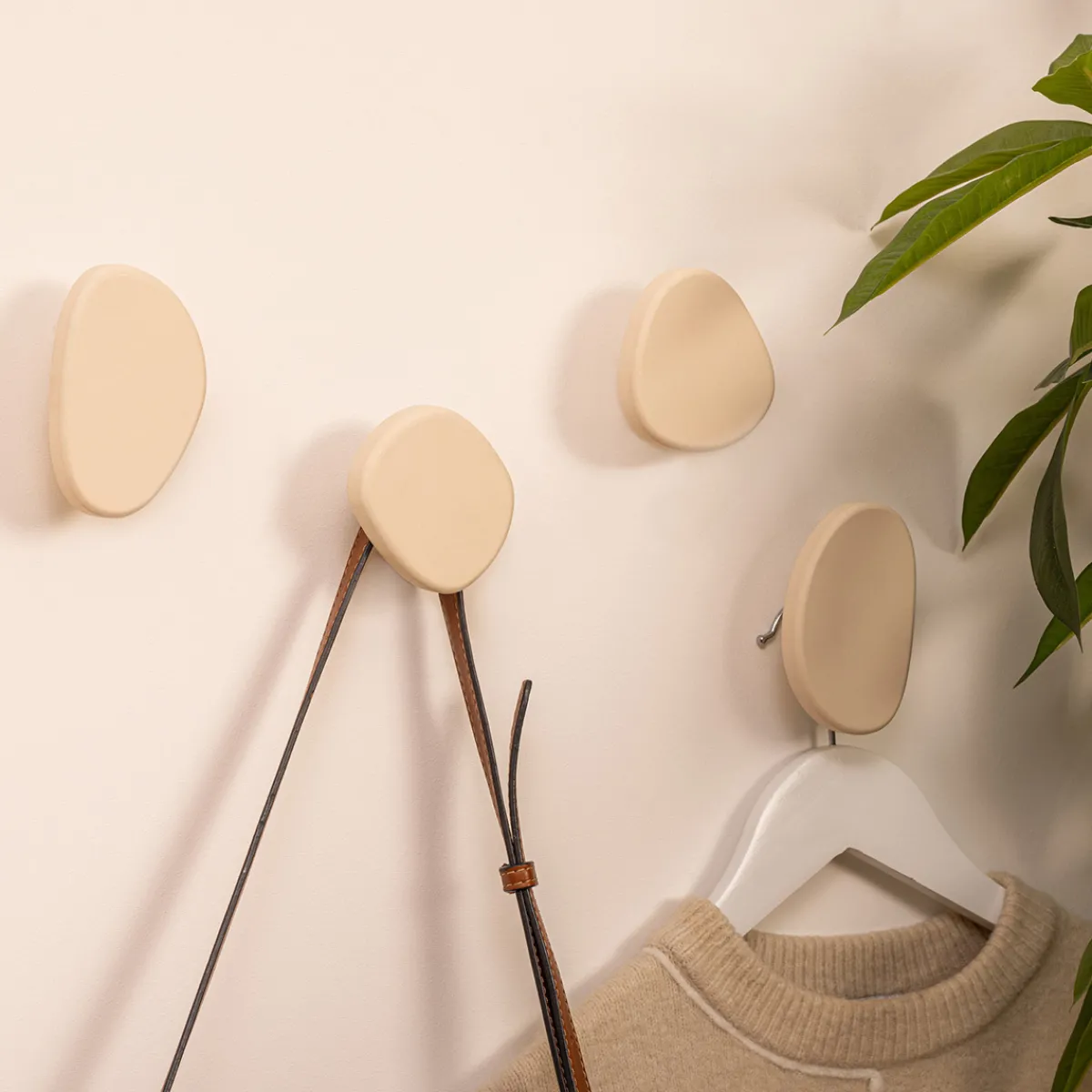 Lot de 4 patères organiques "Karen"*ATMOSPHERA Clearance