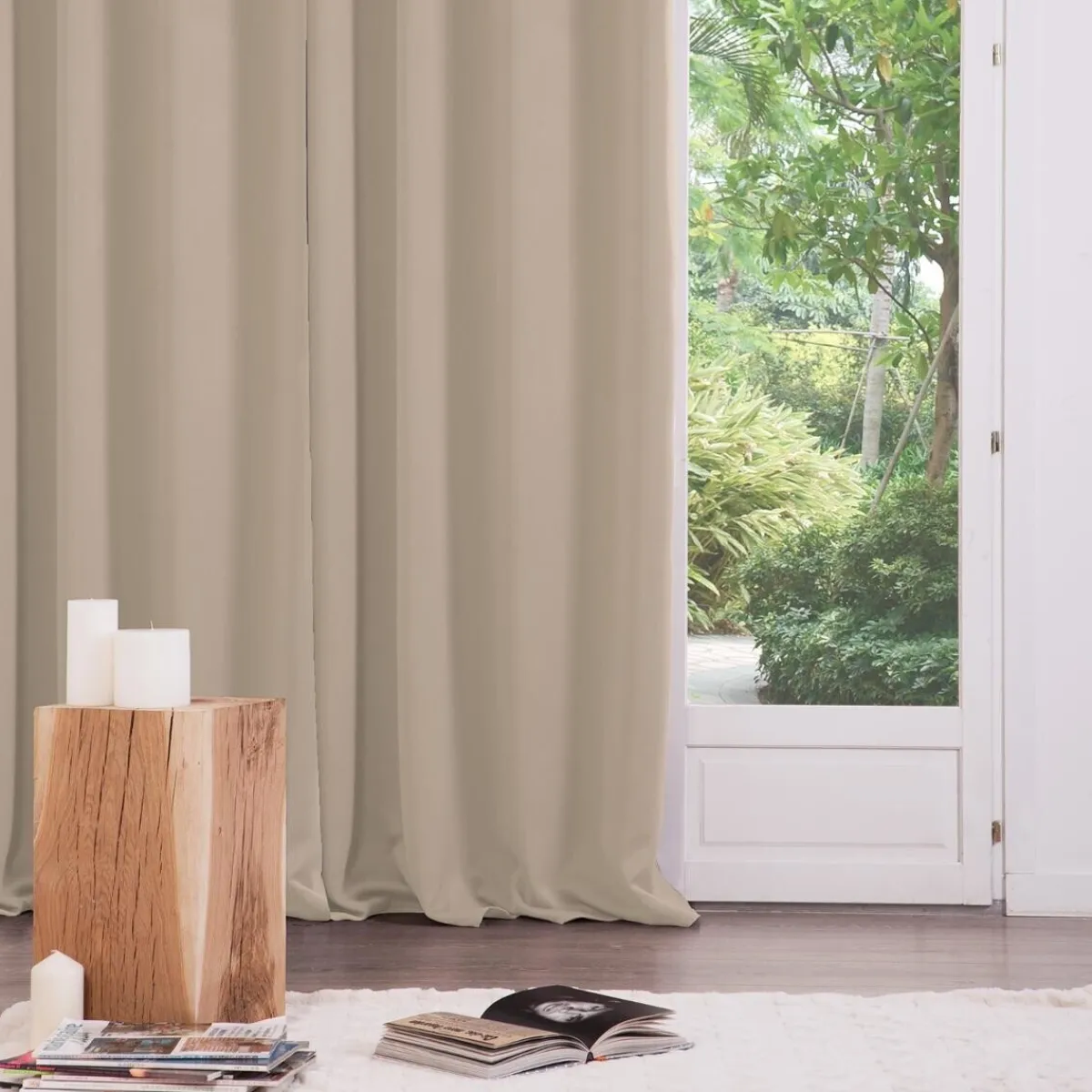 Lot de 2 rideaux occultants "Odelie"*ATMOSPHERA