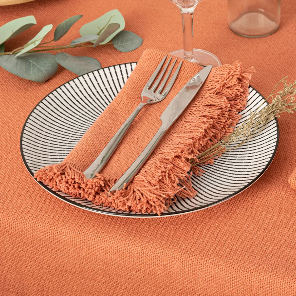 Lot de 2 serviettes de table "Maha"*ATMOSPHERA New