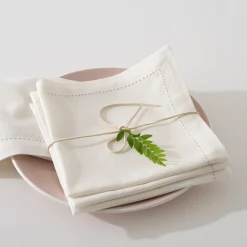 Lot de 4 serviettes de table "Chambray"*ATMOSPHERA Outlet