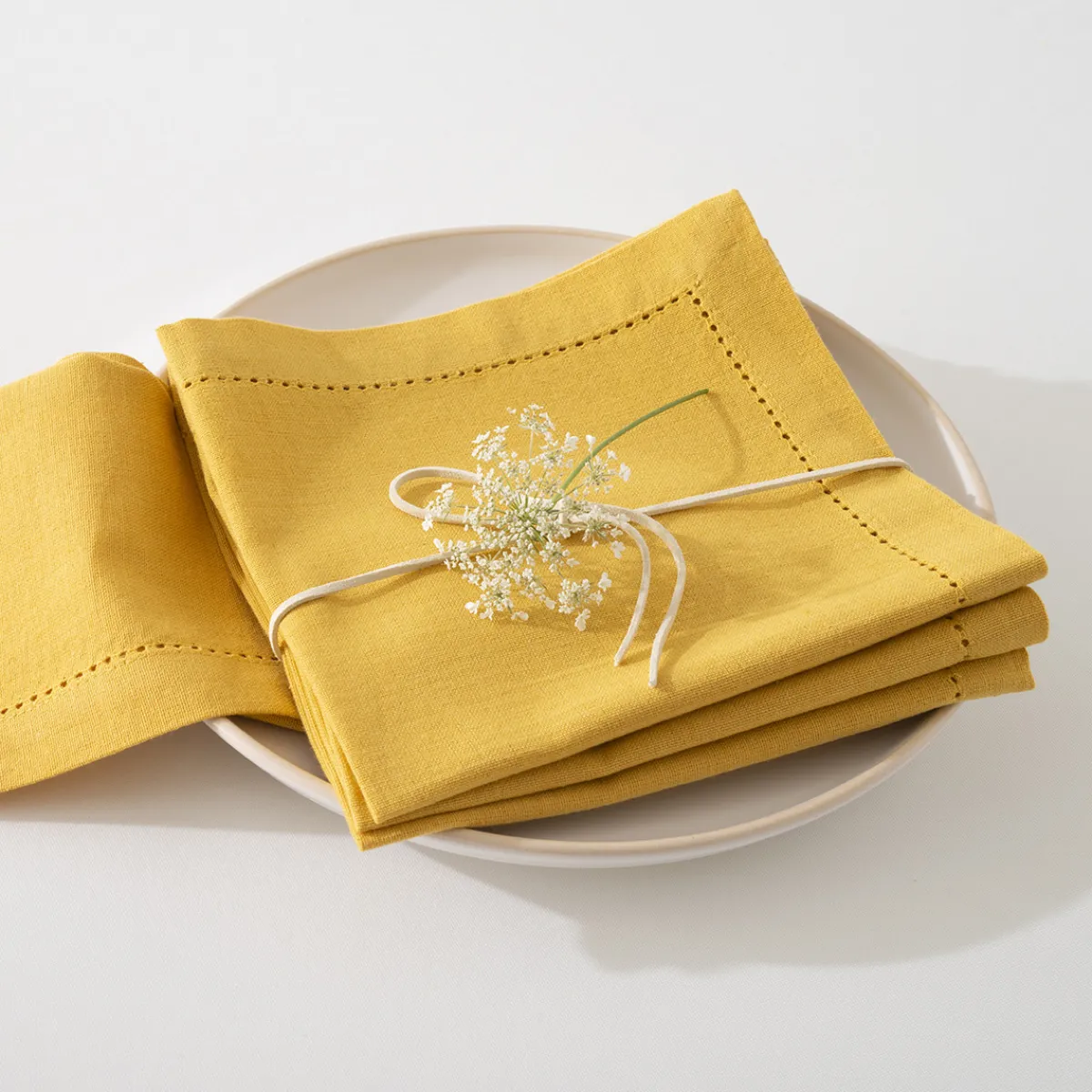 Lot de 4 serviettes de table "Chambray"*ATMOSPHERA Sale