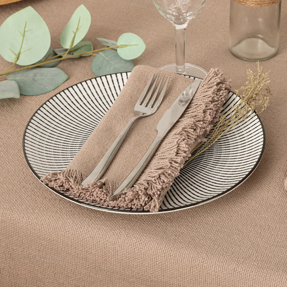 Lot de 2 serviettes de table "Maha"*ATMOSPHERA Online
