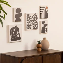 Lot de 5 toiles imprimées "Cynthia"*ATMOSPHERA Hot