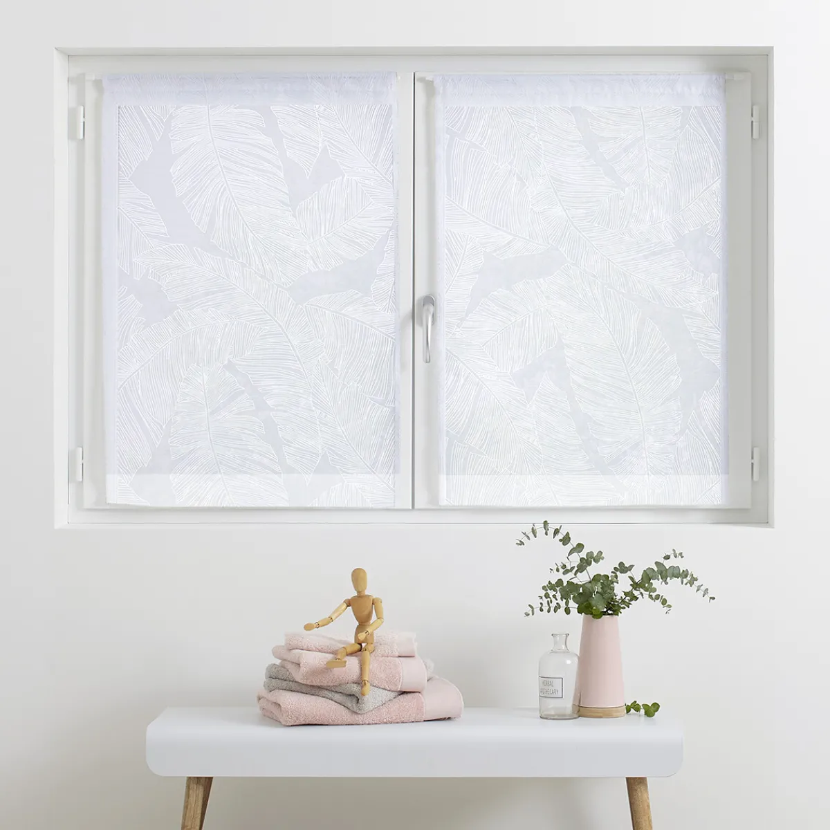 Lot de 2 voilages "Feuille"*ATMOSPHERA Best