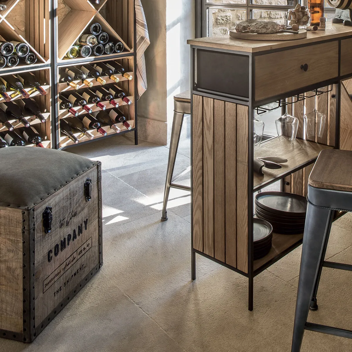 Malle pouf "Colonial"*ATMOSPHERA Clearance