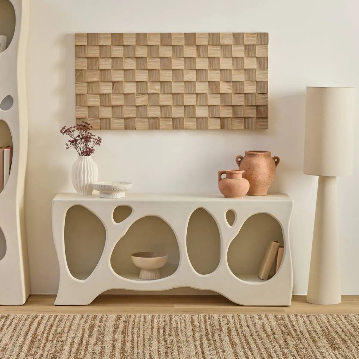 Meuble bas 4 étagères "Chesni"*ATMOSPHERA Clearance