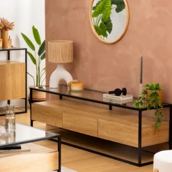 Meuble TV 3 tiroirs "Aldea"*ATMOSPHERA Sale