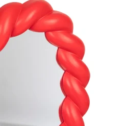 Miroir torsadé cœur 