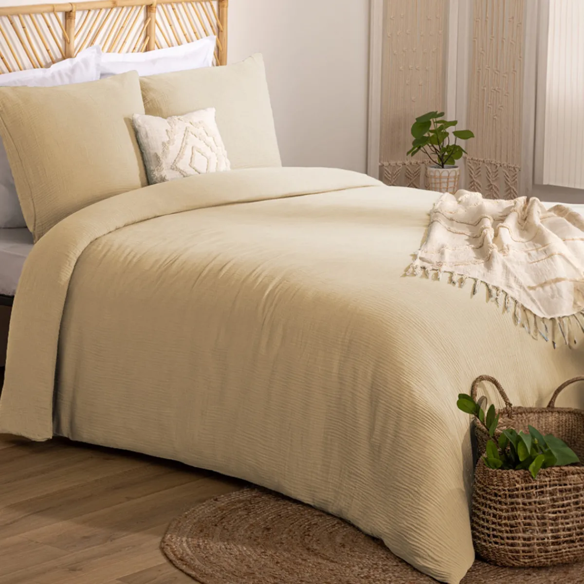 Parure de lit 3 pièces "Flora"*ATMOSPHERA Discount