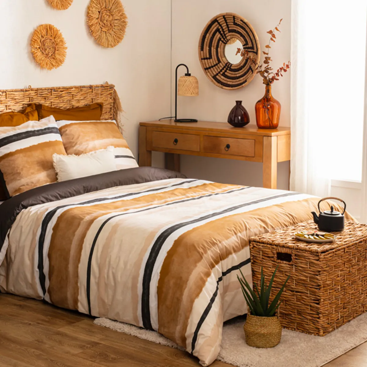 Parure de lit 3 pièces "Hana"*ATMOSPHERA Outlet