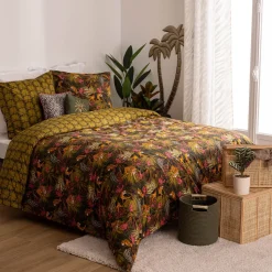 Parure de lit 3 pièces imprimée "Tropical boudoir"*ATMOSPHERA Clearance