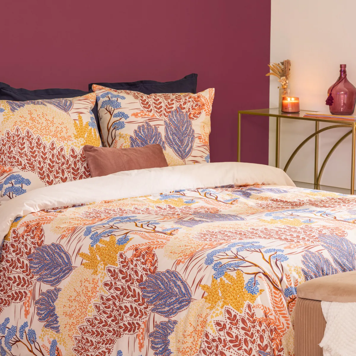 Parure de lit 3 pièces imprimée "Walaa"*ATMOSPHERA Clearance