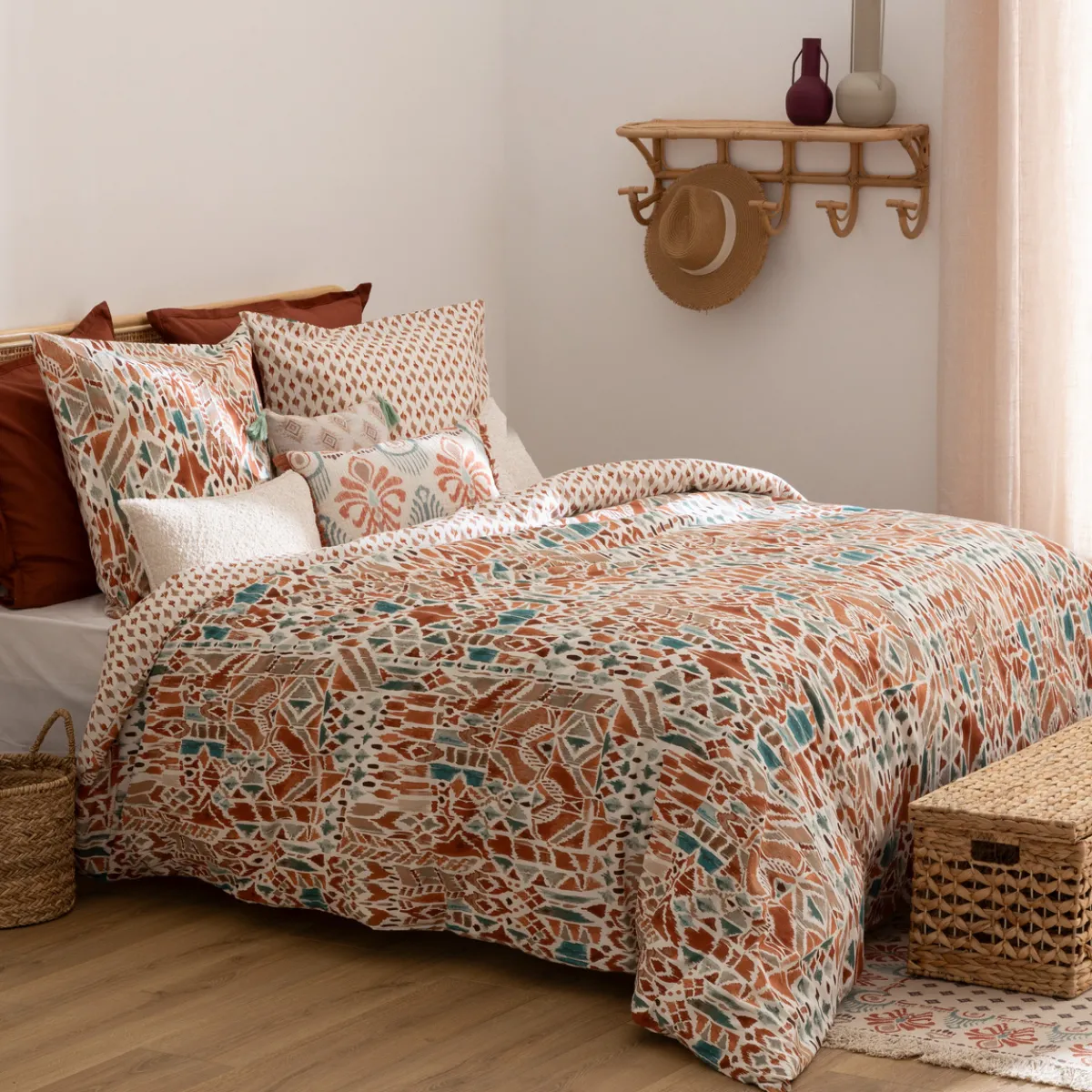 Parure de lit imprimée "Ikat"*ATMOSPHERA Outlet