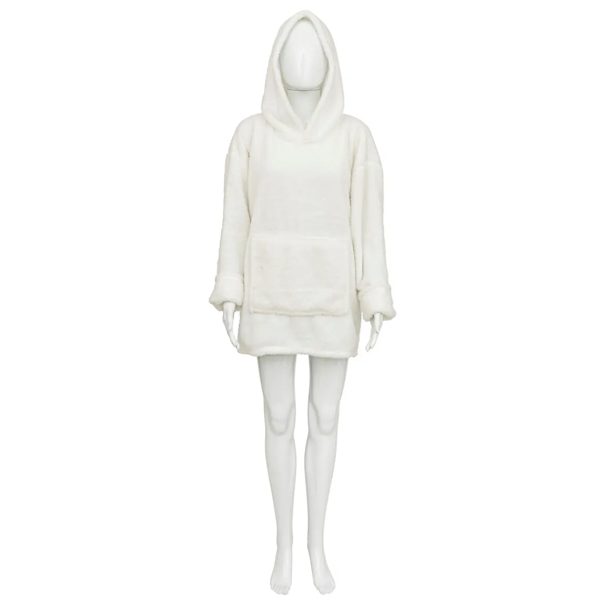 Plaid à manches capuche flanelle "teddy"*ATMOSPHERA Outlet