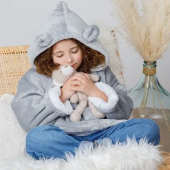 Plaid à manches capuche "Ours"*ATMOSPHERA New