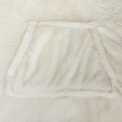 Plaid à manches fourrure