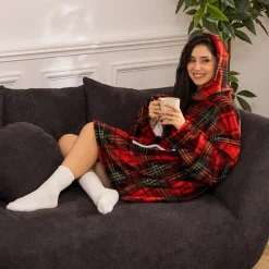 Plaid à manches "Hoodie"*ATMOSPHERA New