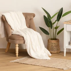 Plaid "Bouclette" fausse fourrure*ATMOSPHERA Online