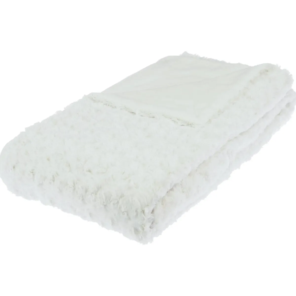 Plaid "Bouclette" fausse fourrure*ATMOSPHERA Clearance