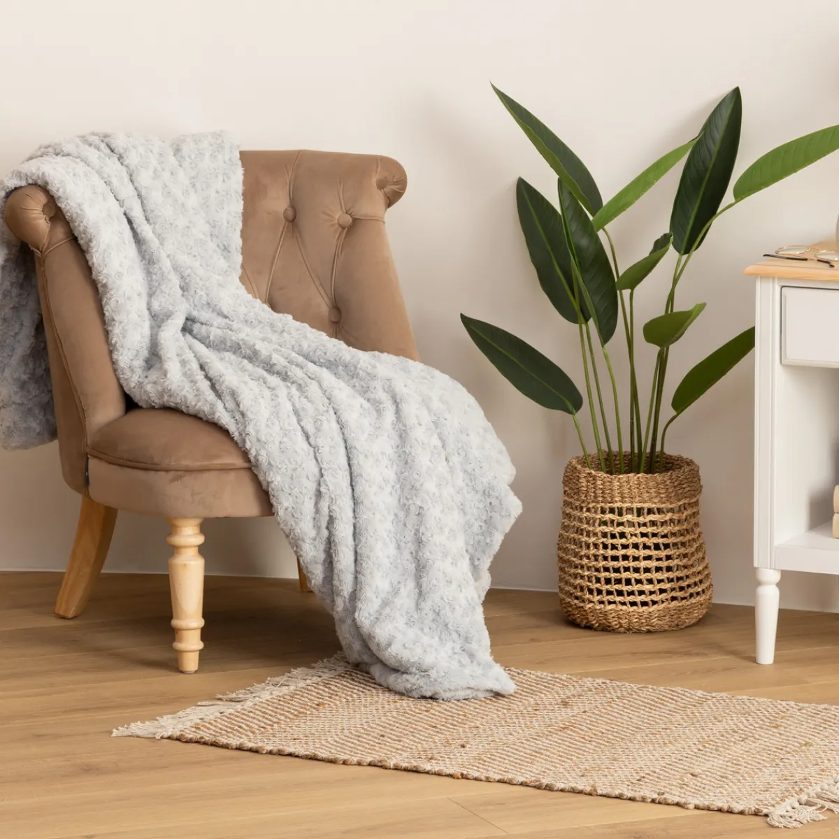 Plaid "Bouclette" fausse fourrure*ATMOSPHERA Online