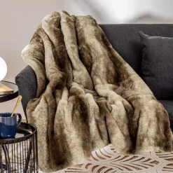 Plaid "Grizzli" fausse fourrure*ATMOSPHERA Outlet