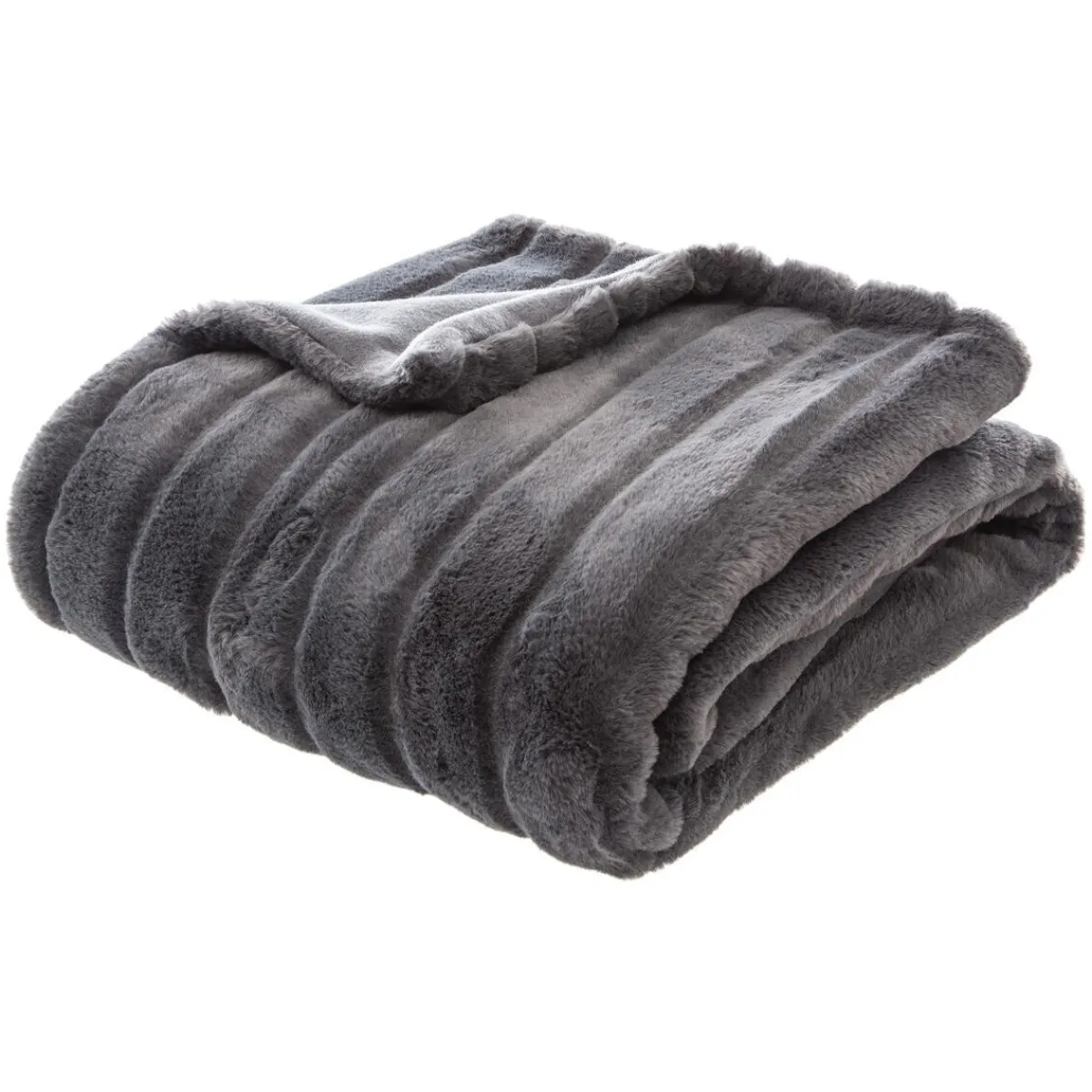 Plaid "Manoir" fausse fourrure*ATMOSPHERA