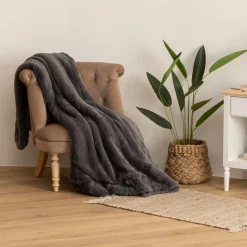 Plaid "Manoir" fausse fourrure*ATMOSPHERA Best