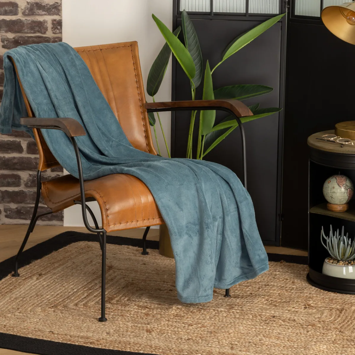 Plaid microfibre*ATMOSPHERA Discount