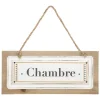 Plaque de porte bois*ATMOSPHERA Outlet