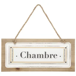 Plaque de porte bois*ATMOSPHERA Outlet