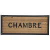 Plaque de porte bois "Javier"*ATMOSPHERA Online