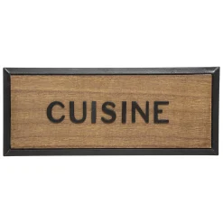 Plaque de porte bois 