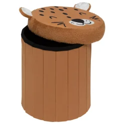 Pouf-coffre enfant Léopard 