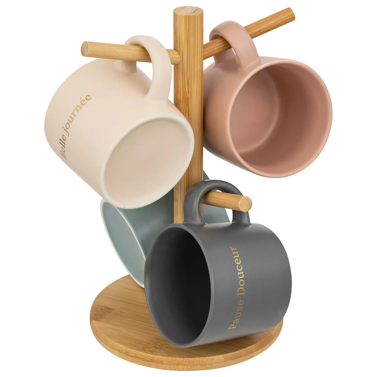 Rack 4 mugs "Belle journée"*ATMOSPHERA Online