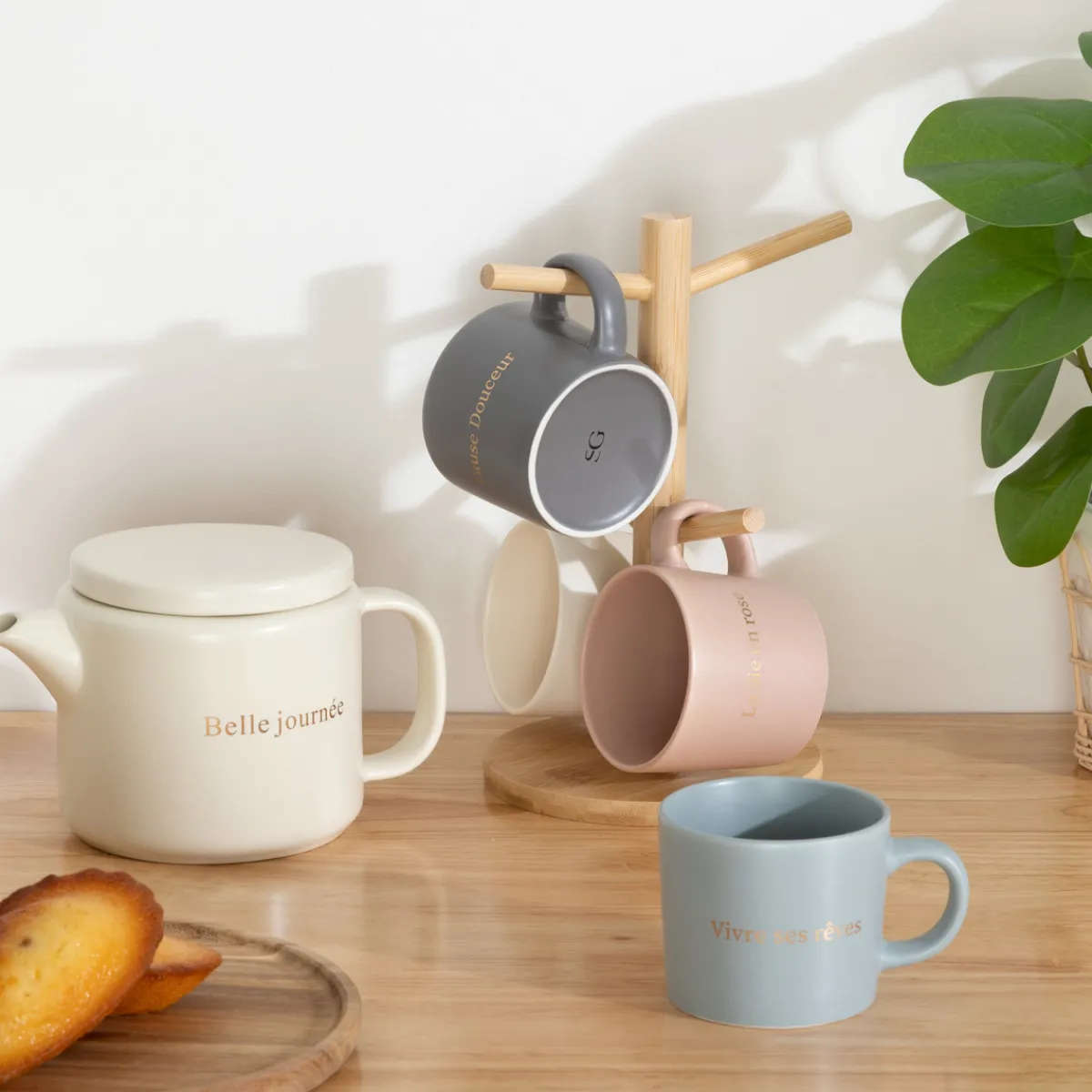 Rack 4 mugs "Belle journée"*ATMOSPHERA Online