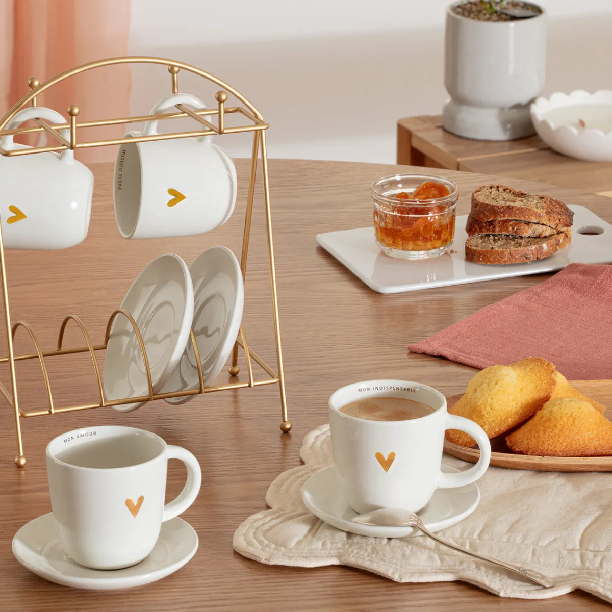 Rack 4 tasses "The floral"*ATMOSPHERA Best