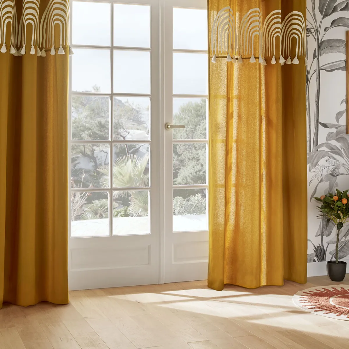 Rideau pompons "Soleya"*ATMOSPHERA Clearance