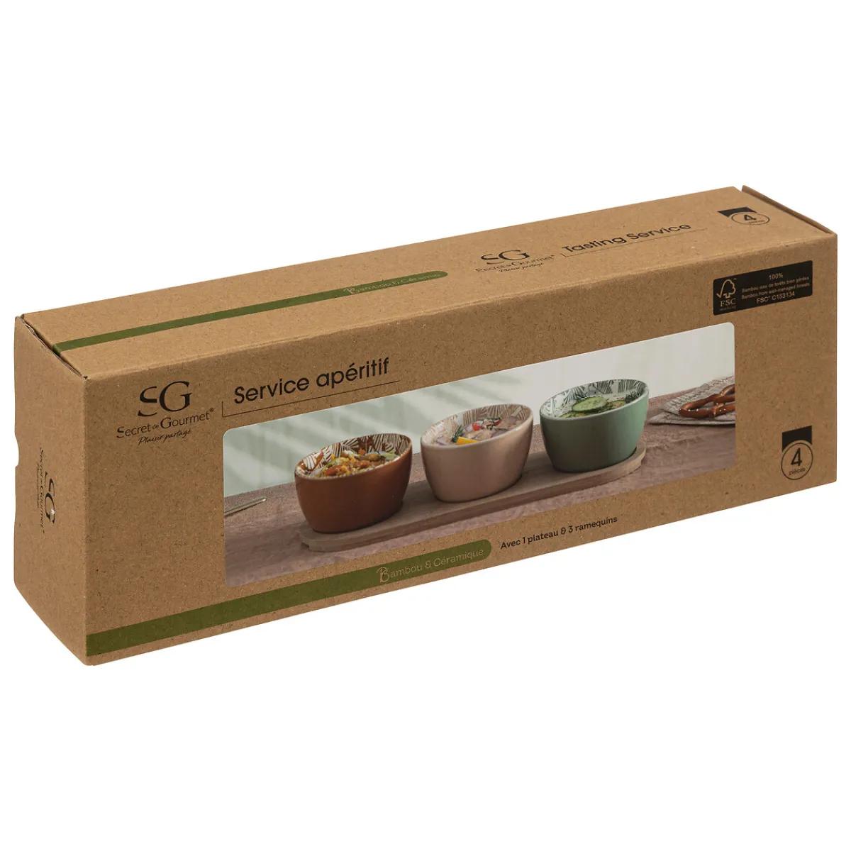 Service apéritif 4 pièces "Dolce Riviera"*ATMOSPHERA