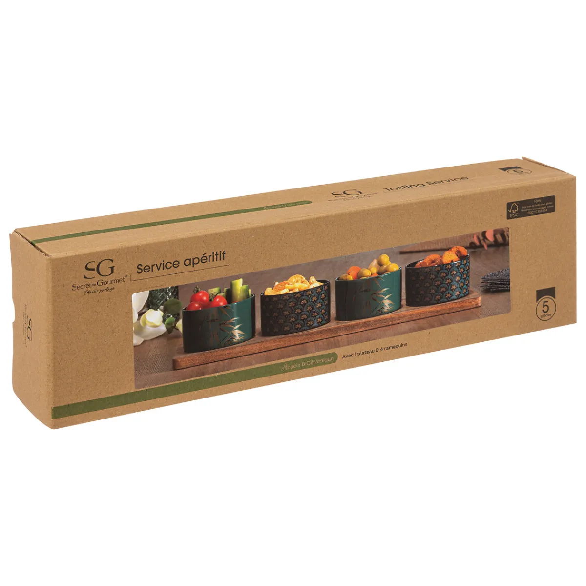 Service apéritif 5 pièces "Jiling"*ATMOSPHERA Sale