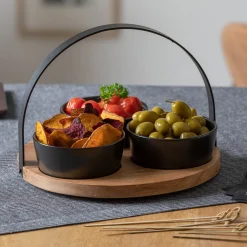 Service apéritif 4 pièces "Wild forest"*ATMOSPHERA Clearance