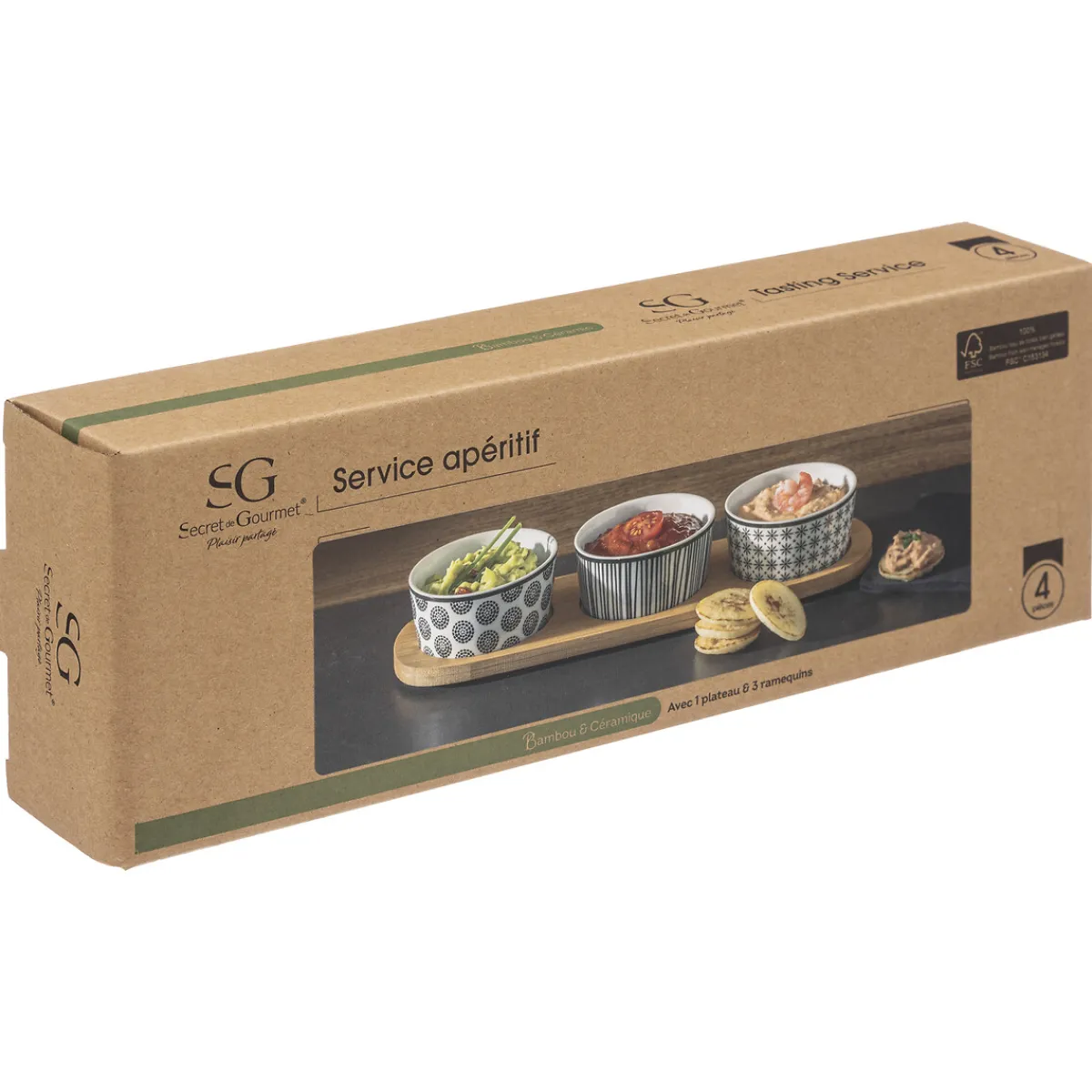 Set apéritif 4 pièces "Bohemia"*ATMOSPHERA Best