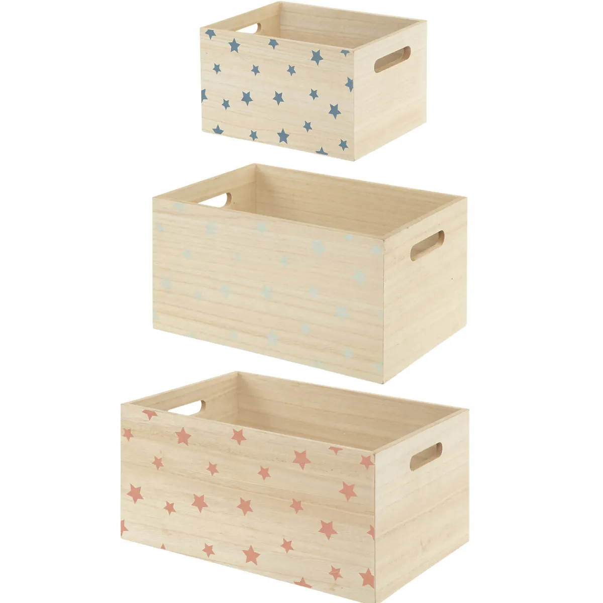 Set de 3 cagettes enfant "Étoile"*ATMOSPHERA Best