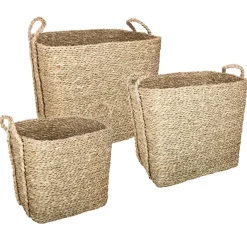 Set de 3 paniers à anses rectangulaires*ATMOSPHERA Best