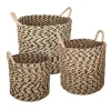 Set de 3 paniers à anses ronds "Etnik"*ATMOSPHERA Outlet