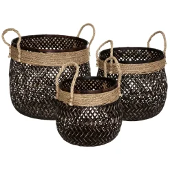 Set de 3 paniers "Corde"*ATMOSPHERA