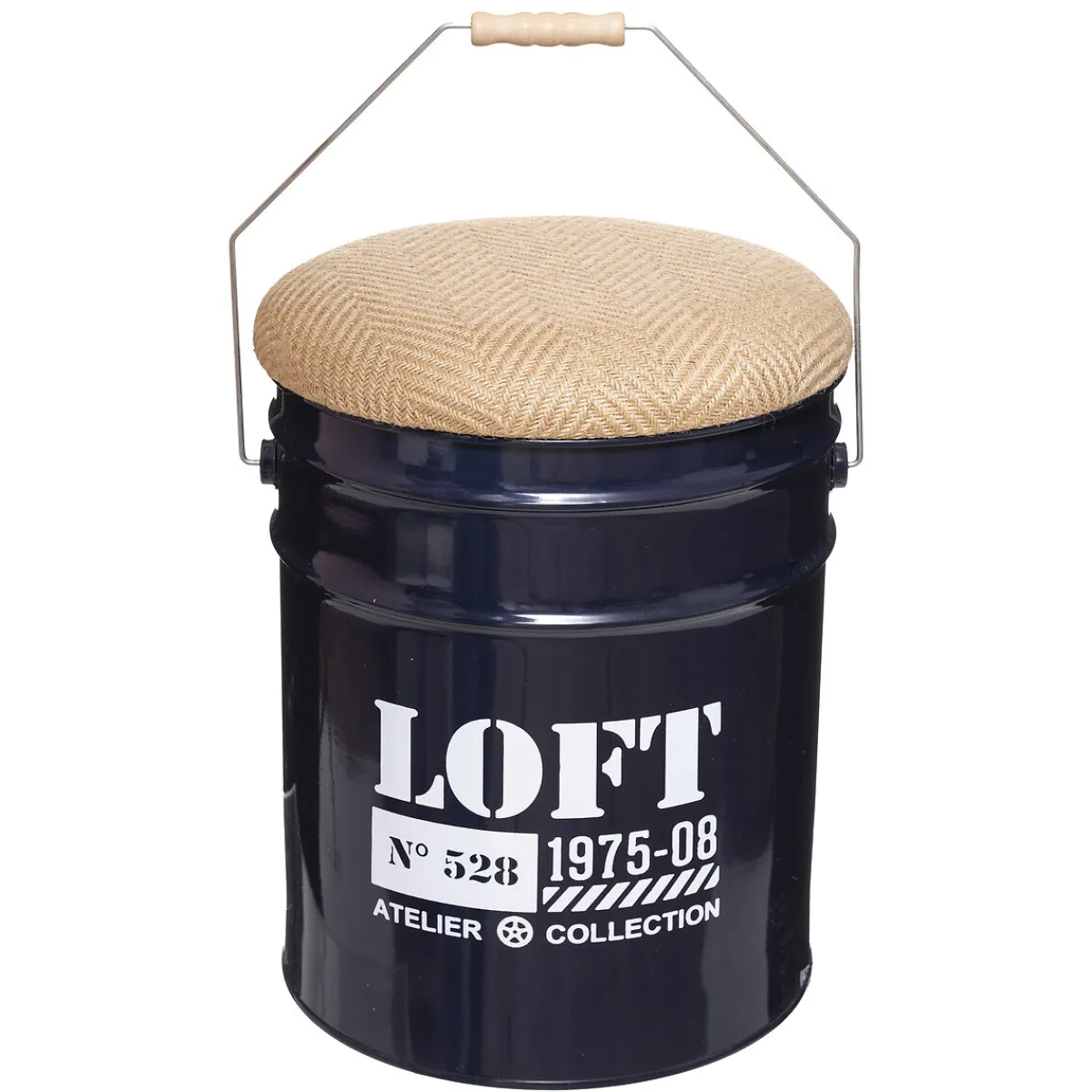 Set de 2 poufs bidons "Alfred"*ATMOSPHERA Clearance